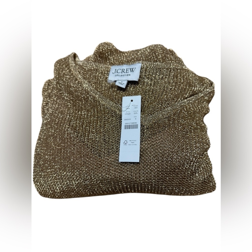 J.CREW GOLD DRESS size Small 
Brand new with tag